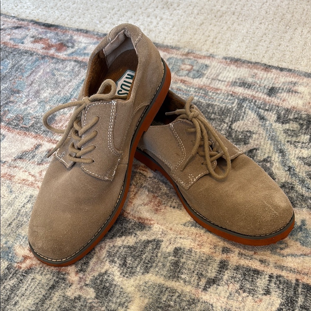 Florsheim Kids Brown Suede Oxfords